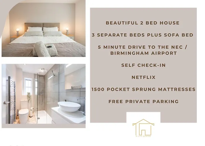 Stunning Abode 5 Min From Nec & Bhx, Pets Allowed